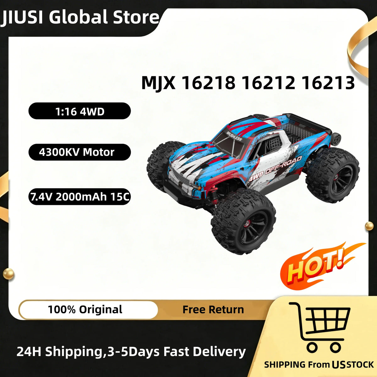 MJX Brushless RC Off Road 4WD Remote Control Truck