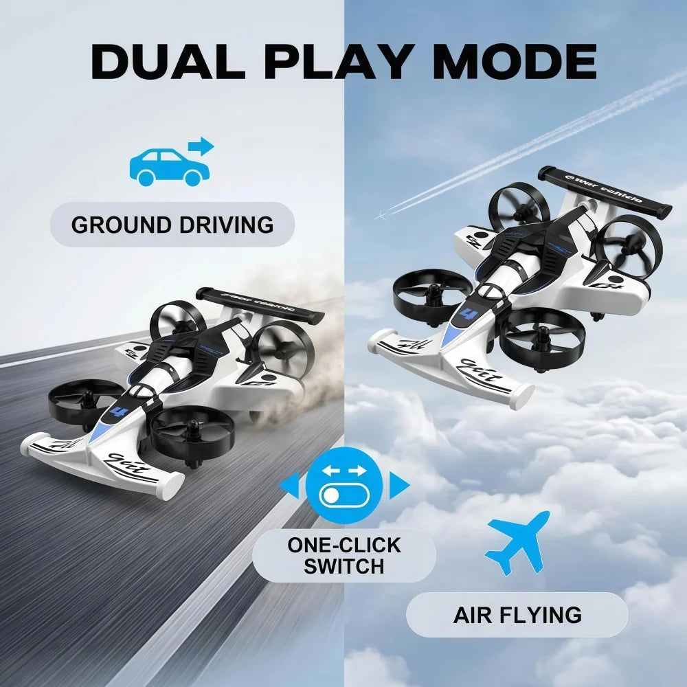 Rechargeable RC Drone And Drift Car Remote Control Toy