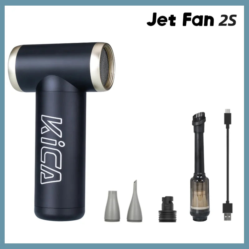KICA JetFan 2S Portable Air Blower Rechargeable Aluminum Mini Fan