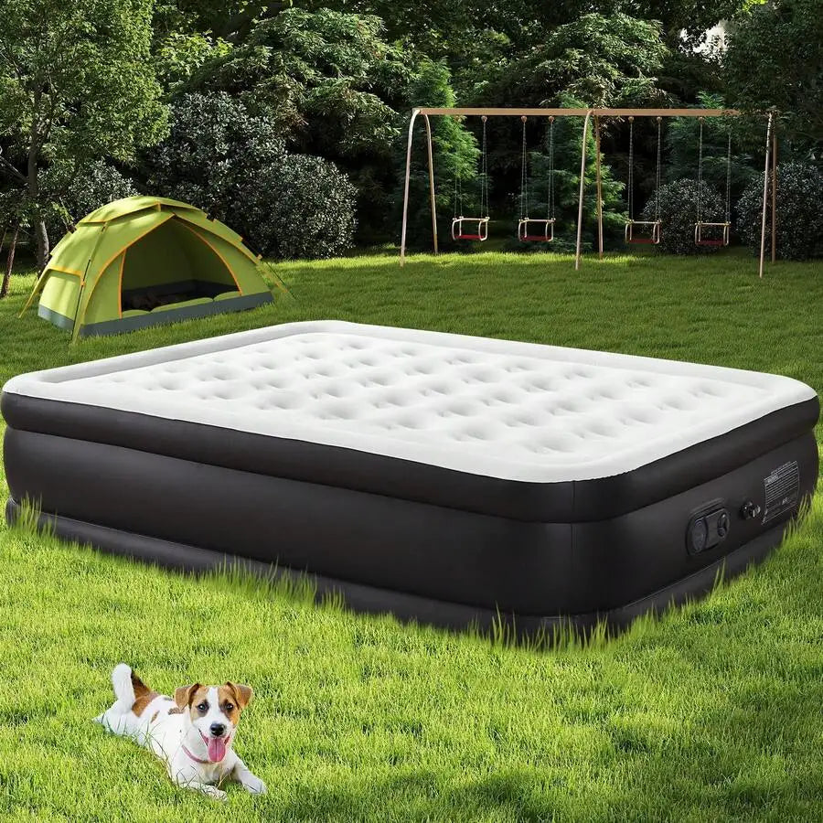 Portable Air Mattress With Built In Pump For Outdoor Camping