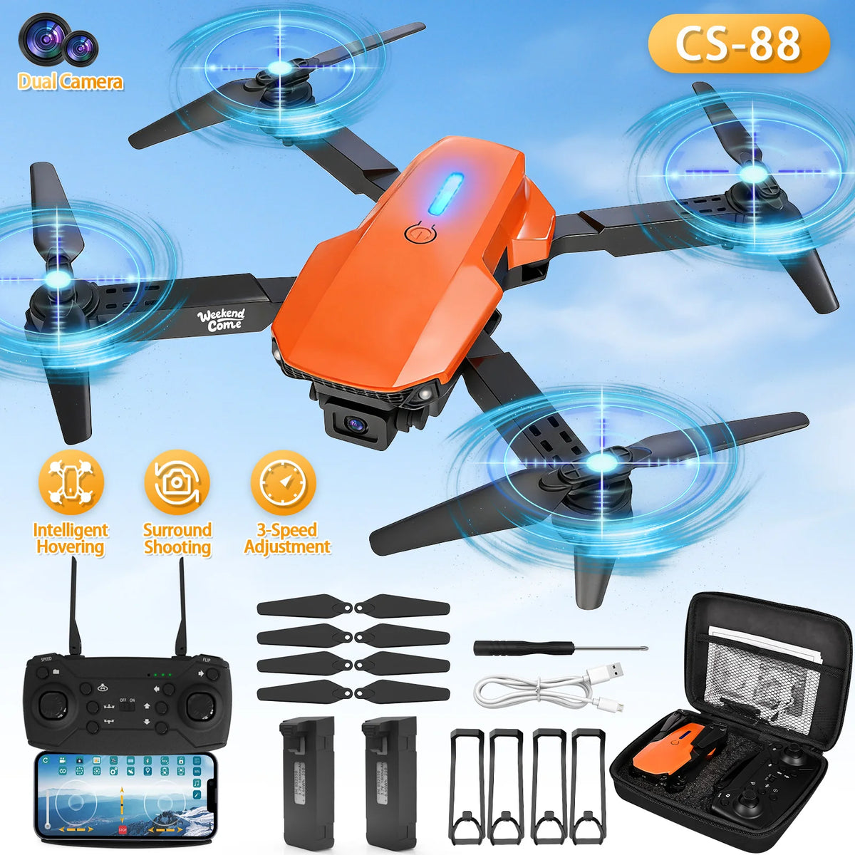 Professional HD Camera Foldable Quadcopter Drone For Beginners