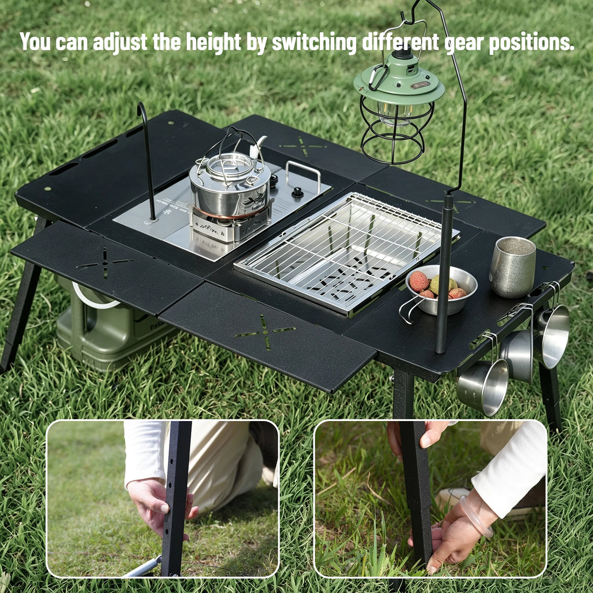 Pakicetus Portable Folding Camping Table For Outdoor Leisure