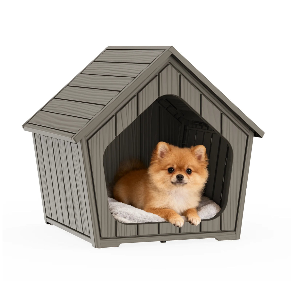 Waterproof Gable Roof Plastic Pet House Outdoor Dog Shelter