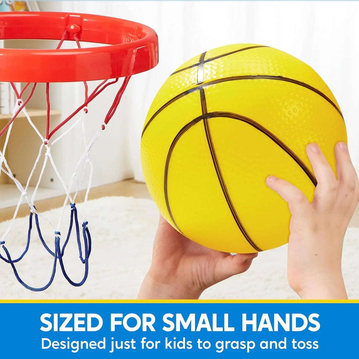 Joyfy Mini Basketballs for Kids Indoor Hoop Play and Gifts