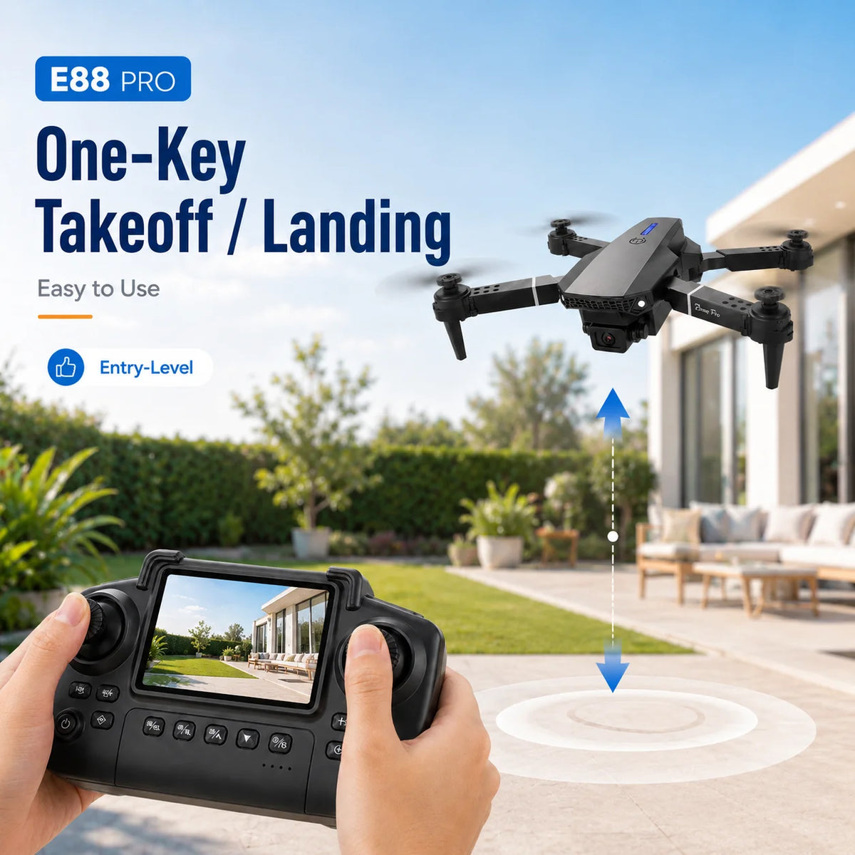 ZNLYRION Foldable FPV Drone With Dual Camera And Remote Control