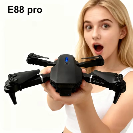 E88 Pro Max Brushless Foldable Drone With Dual Cameras