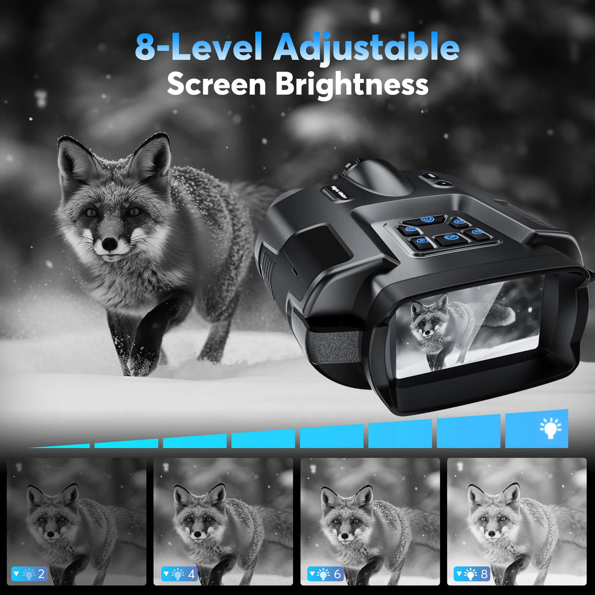 DIYIMIN Night Vision Binoculars With 4K Infrared And 8X Zoom