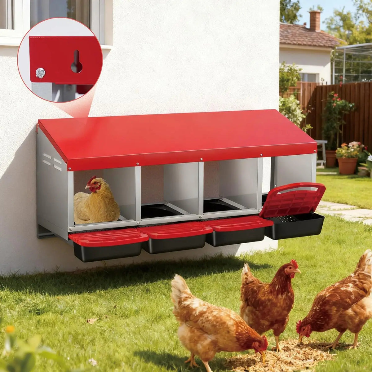 Twister.Ck Automatic Rollout Egg Collection Chicken Nesting Box