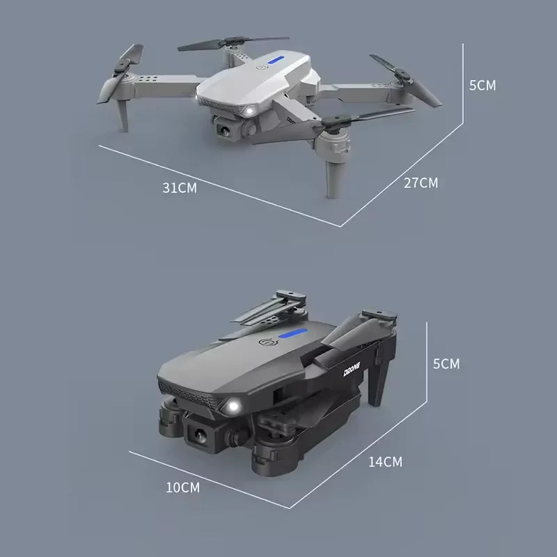 E88 Pro Foldable Quadcopter Drone With Dual HD Camera
