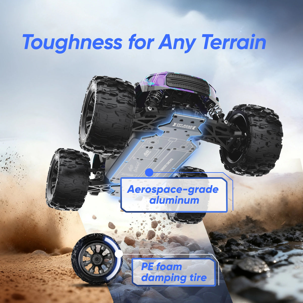 JIUSI PT14R Brushless 4WD Remote Control Off Road Car