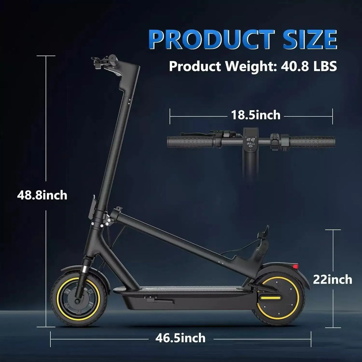 AOVOPRO ESMAX Folding Electric Scooter 500W Smart App Control