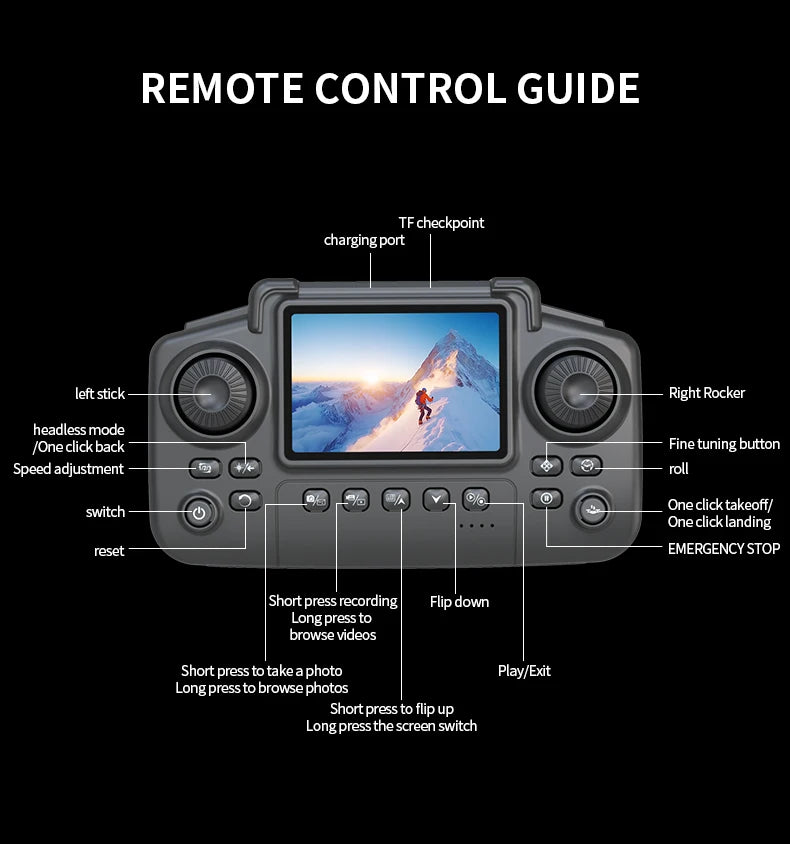 E88 Pro Max Brushless Foldable Drone With Dual Cameras