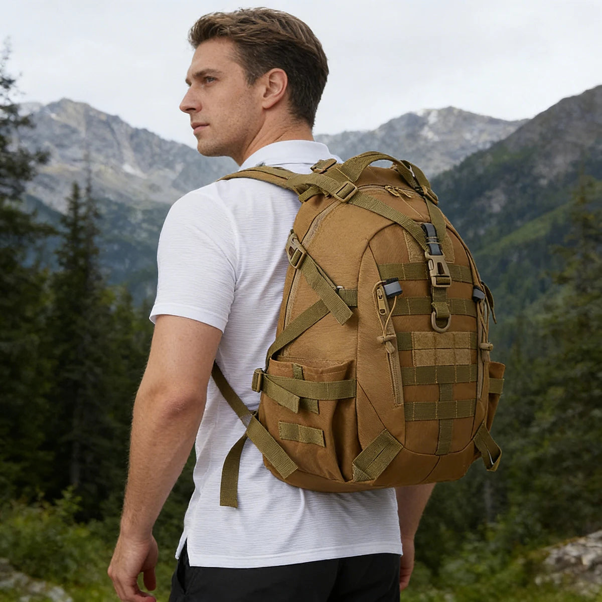 ReFire Gear Tactical Hiking Backpack With Molle System For Travel
