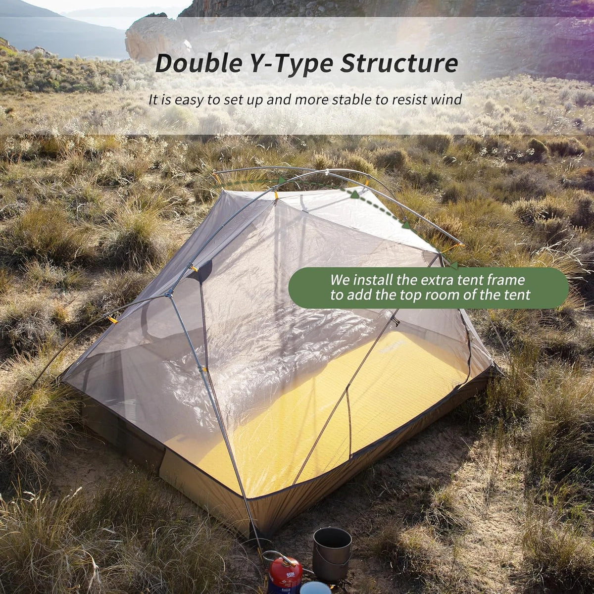 Naturehike Mongar Ultralight 2 Person Waterproof Camping Tent