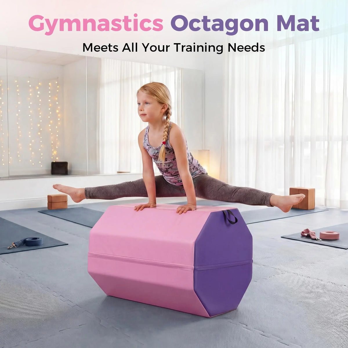 Gymnastics Backbend Somersault Trainer Octagon Tumbling Mat For Training