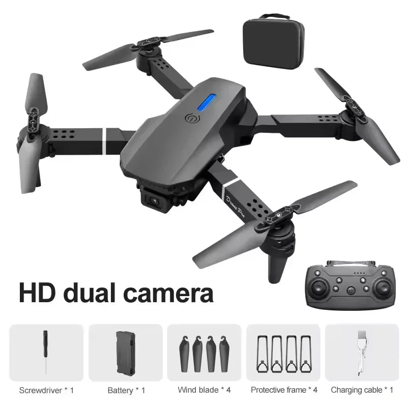 E88 Pro Foldable Quadcopter Drone With Dual HD Camera
