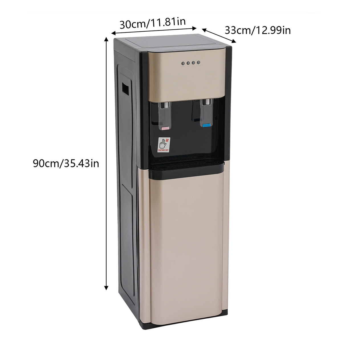 Bottom Loading Hot And Cold Water Cooler Dispenser With Drinking Fountain