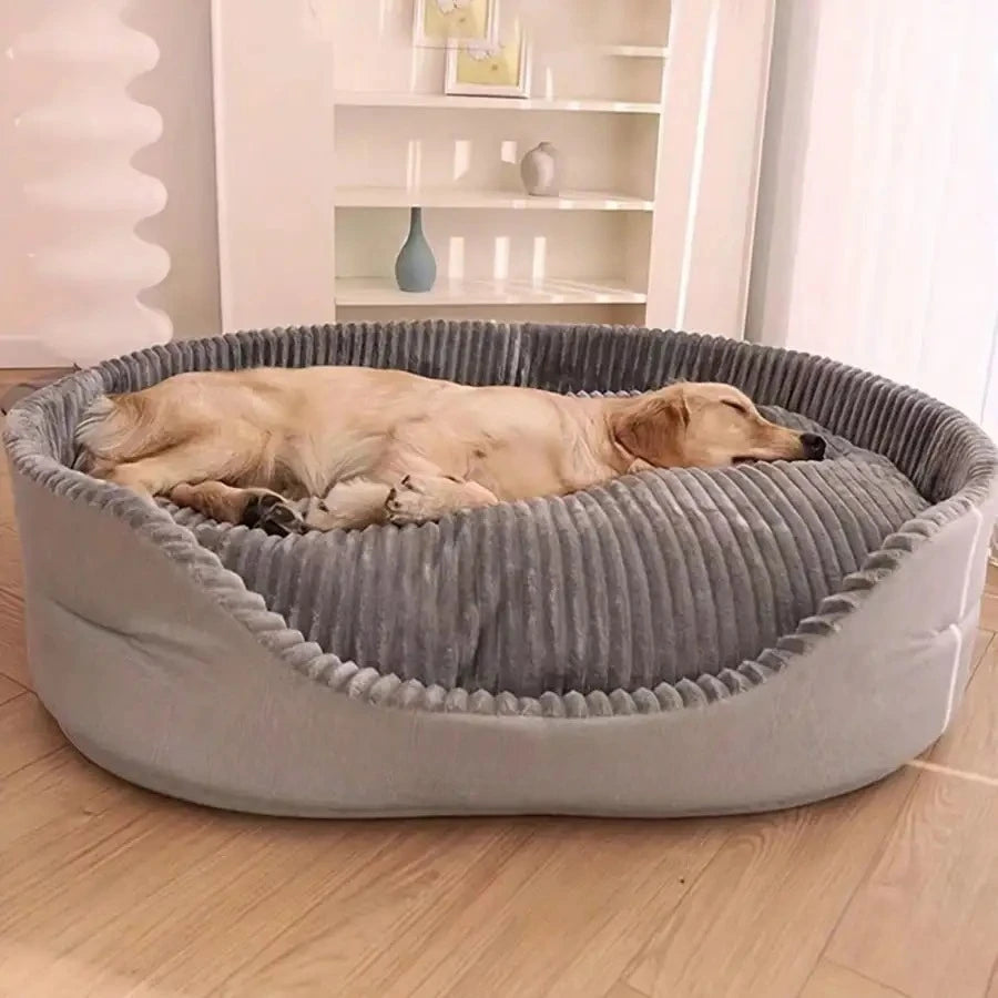 Luxury Cotton Pet Bed Warm Plush All Season Sleeping Cushion