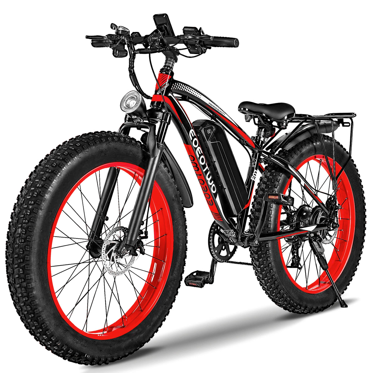 Eoeotwo 1500W Peak Fat Tire Ebike 34Mph 48V 15Ah Battery