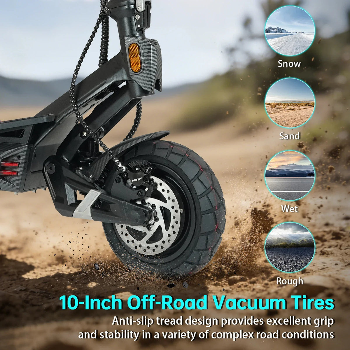 BIKydom Dual Motor Electric Scooter For Adults With Foldable Design