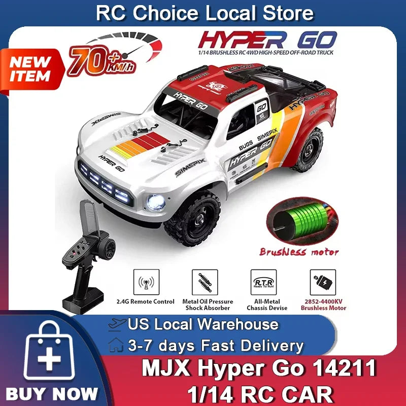 Jyscend 1/14 Scale Brushless 4WD Remote Control Racing Car