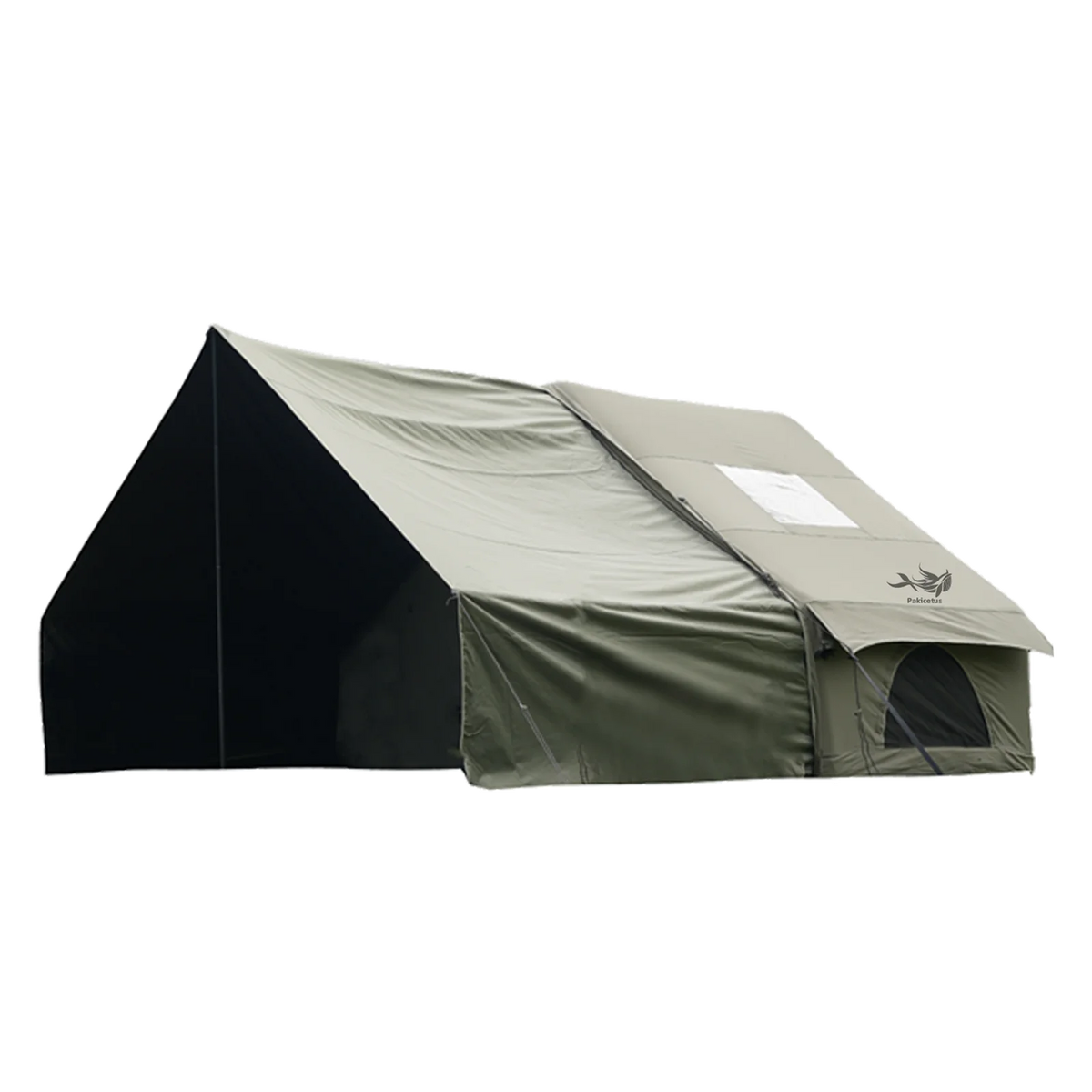 Pakicetus Inflatable Camping Tent With Extended Sun Canopy Design