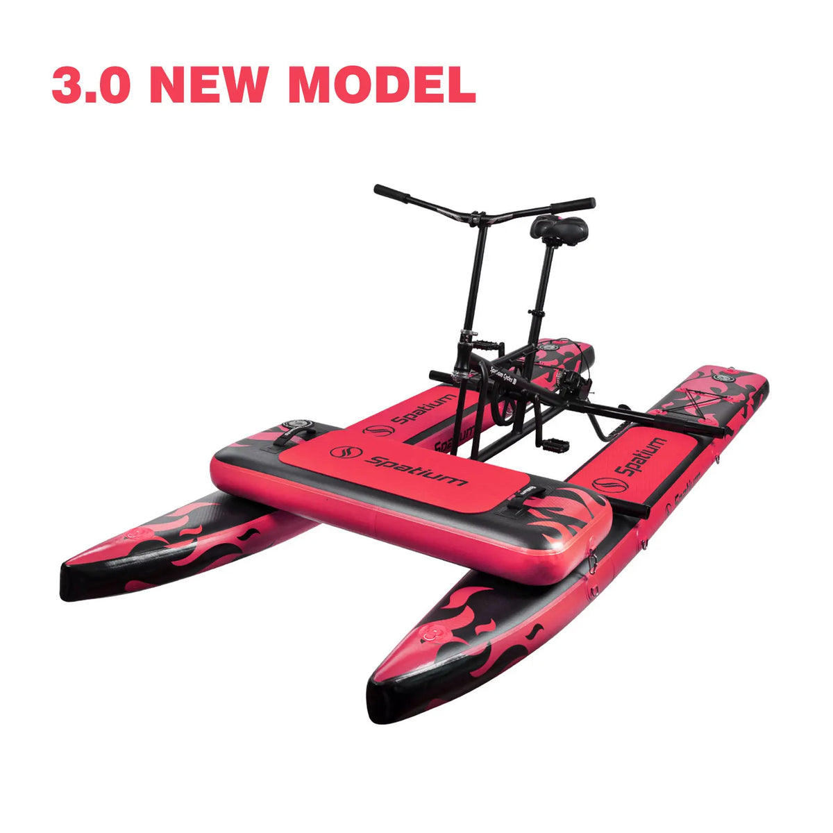 Spatium Inflatable Pontoon Water Bike for Lake Adventures