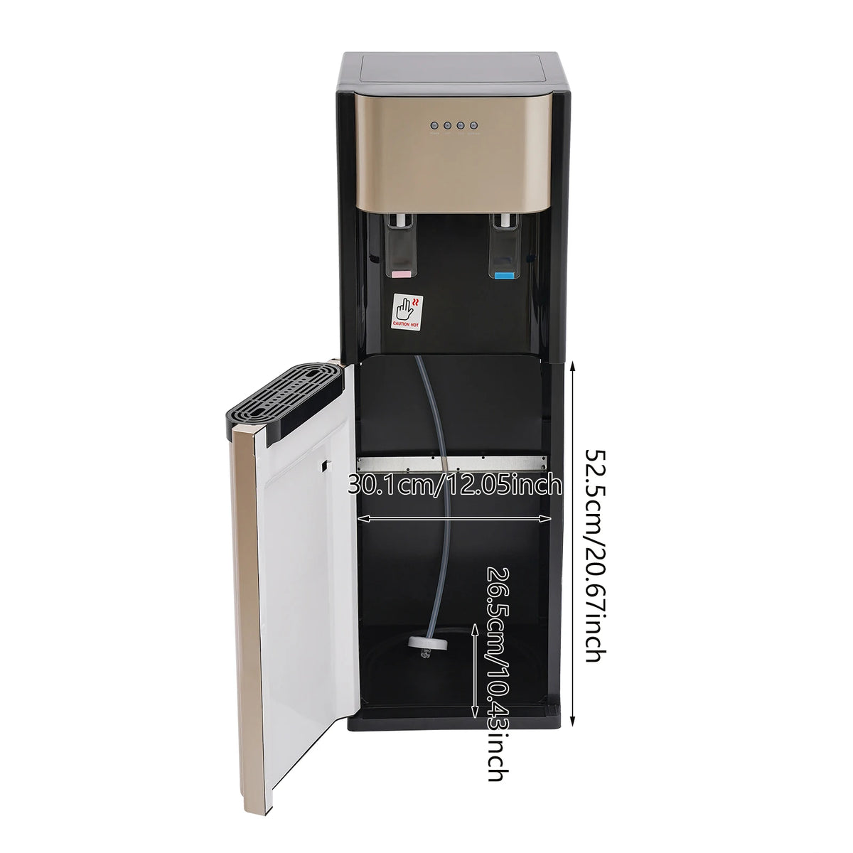 Bottom Loading Hot And Cold Water Cooler Dispenser With Drinking Fountain