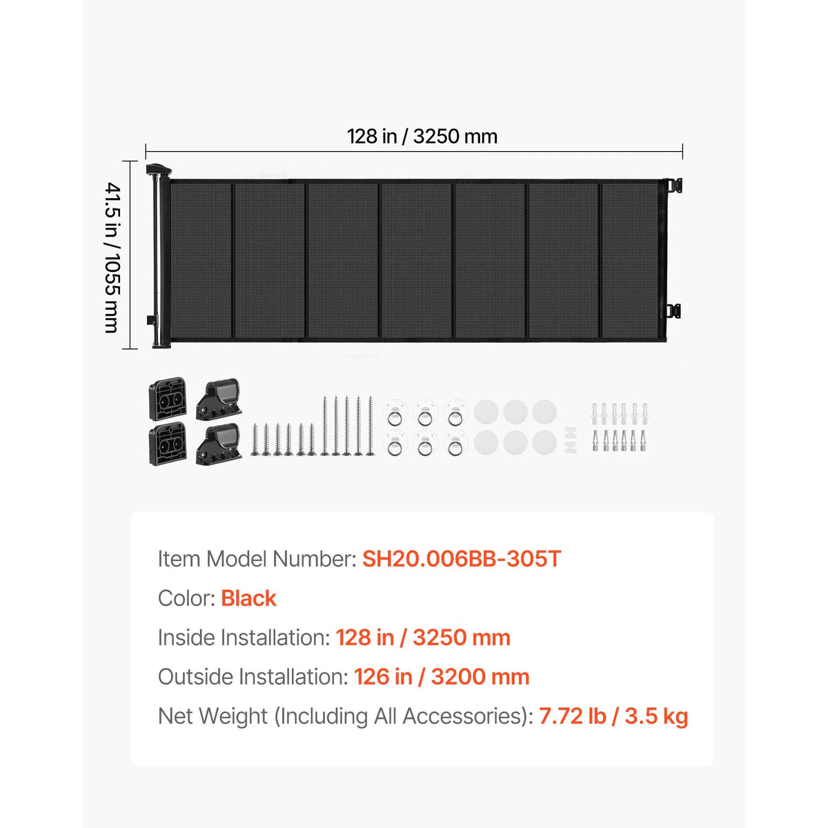 SucceBuy Retractable Baby Gate With Security Lock And Safe Mesh
