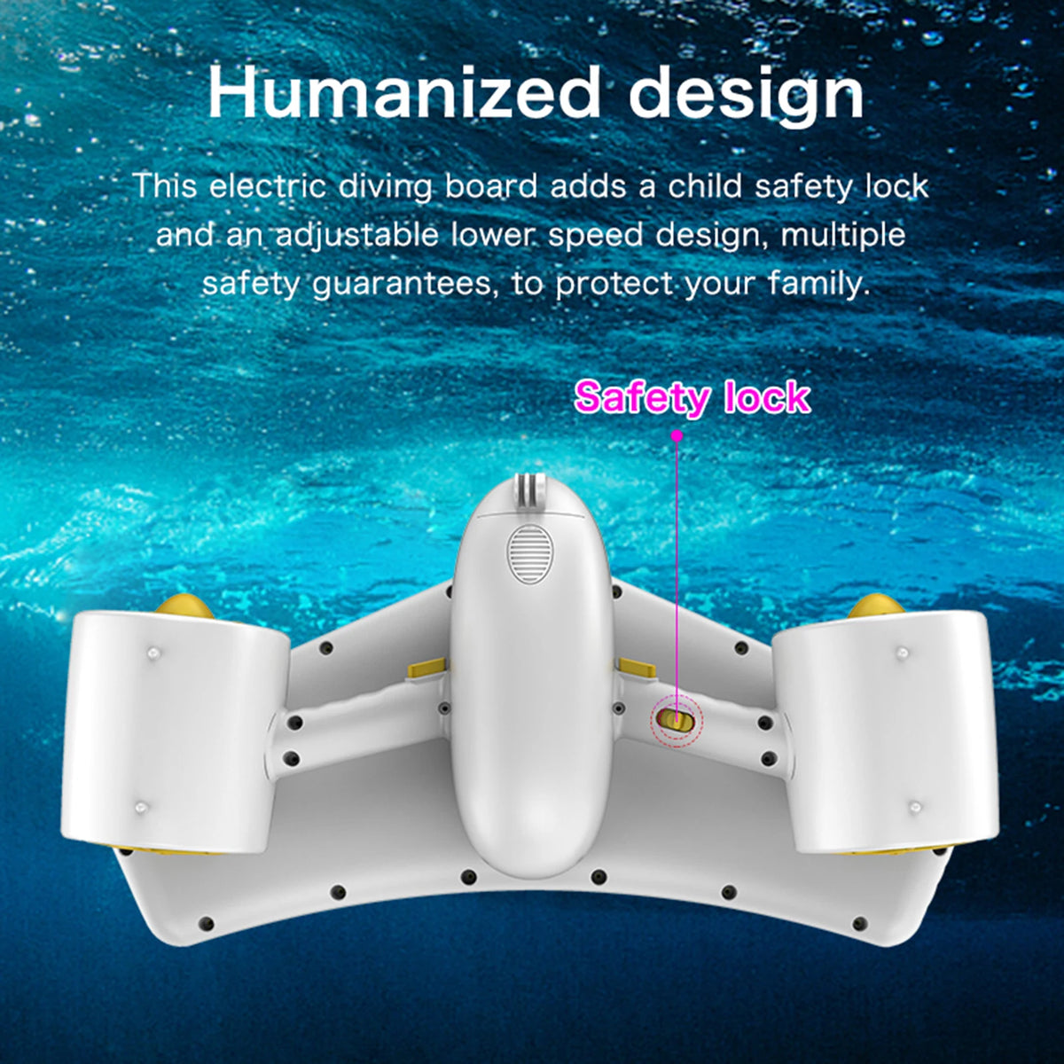 Portable Dual Motor Underwater Scooter for Snorkeling and Diving
